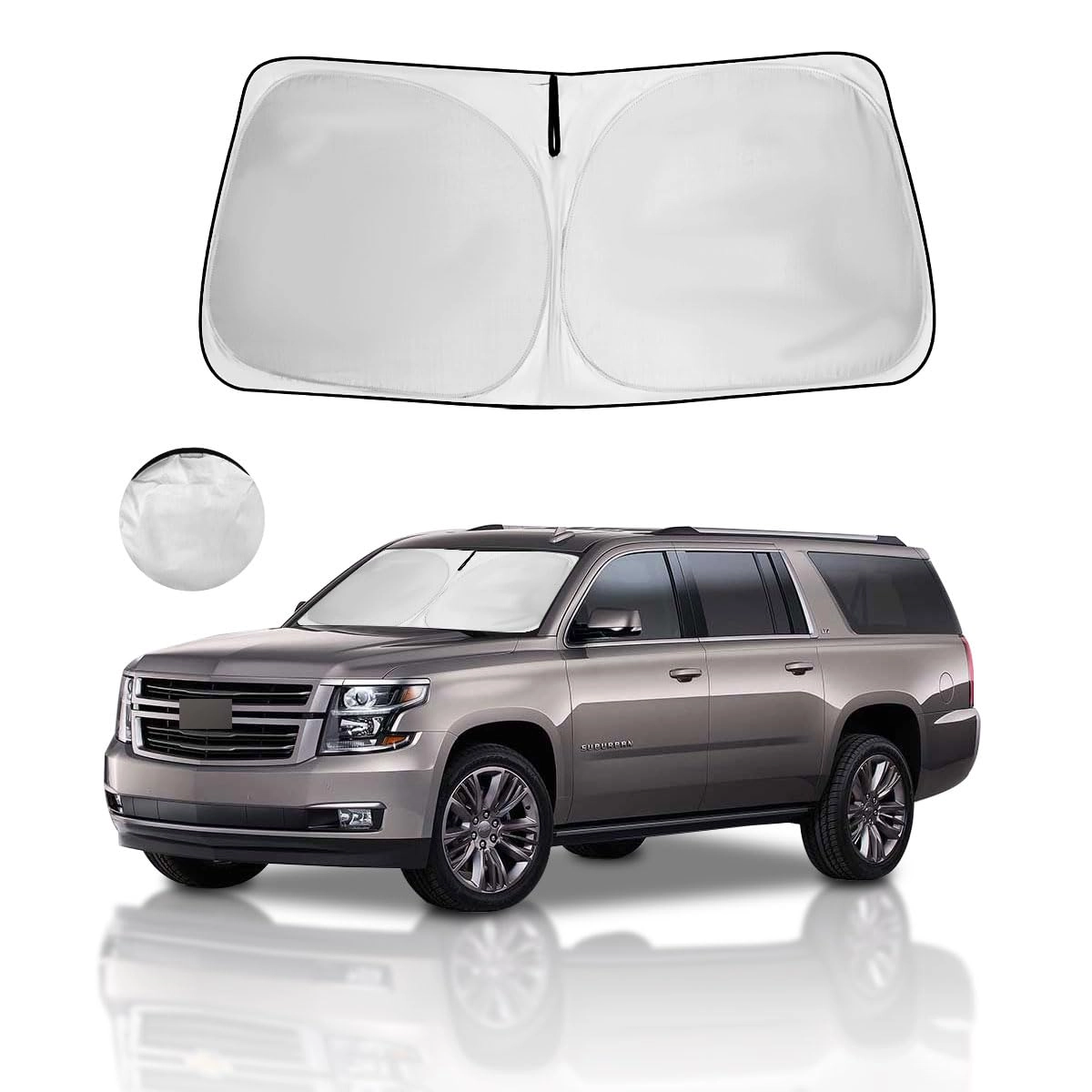 HOHUIGO Windshield Sun Shade - Chevrolet Tahoe 2021|2022|2023|2024|2025