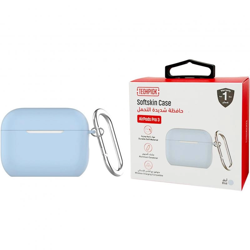 Techpick Case for Apple AirPods Pro 3 - Detachable Carabiner