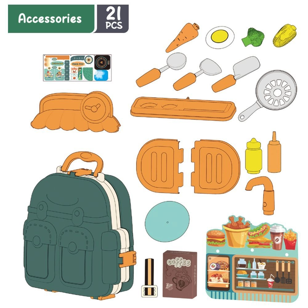 Kitchen School Bag - 21pcs (SAM-LS_RPSB_KTGR)
