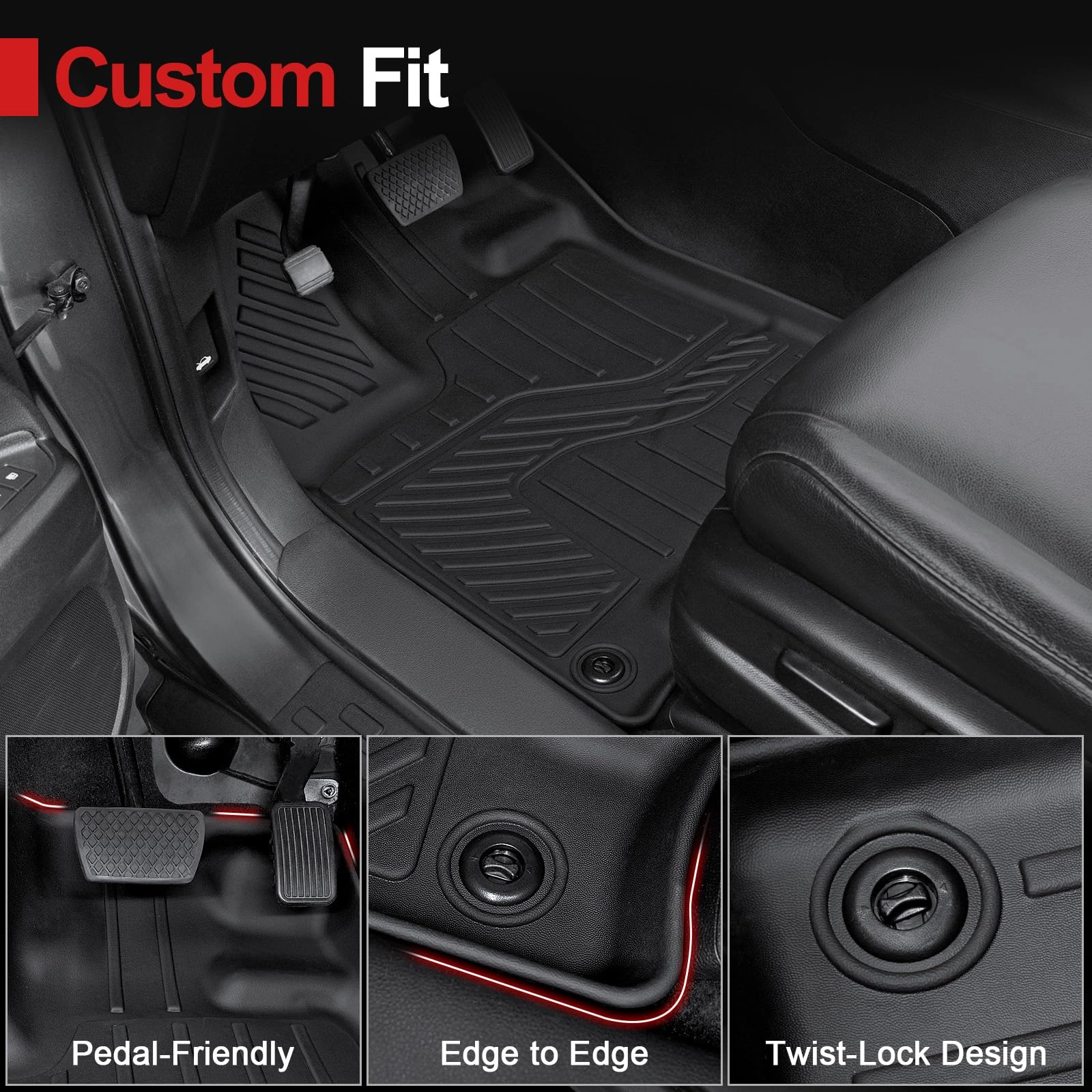 Floor Mats - Honda Pilot 2016-2022 8 Passengers