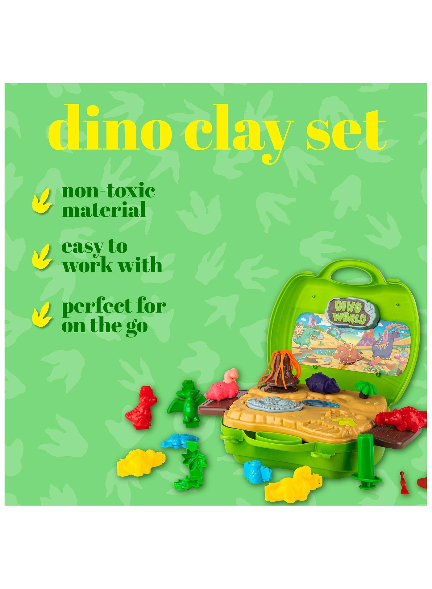 Dinosaur Playdoh Set - 51-piece Kit