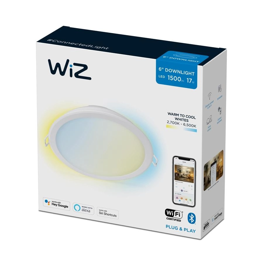 Smart Wi-Fi Recessed Downlight - 17 W Tunable White
