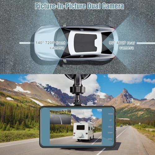 Dual Dash Cam - 1280*720P