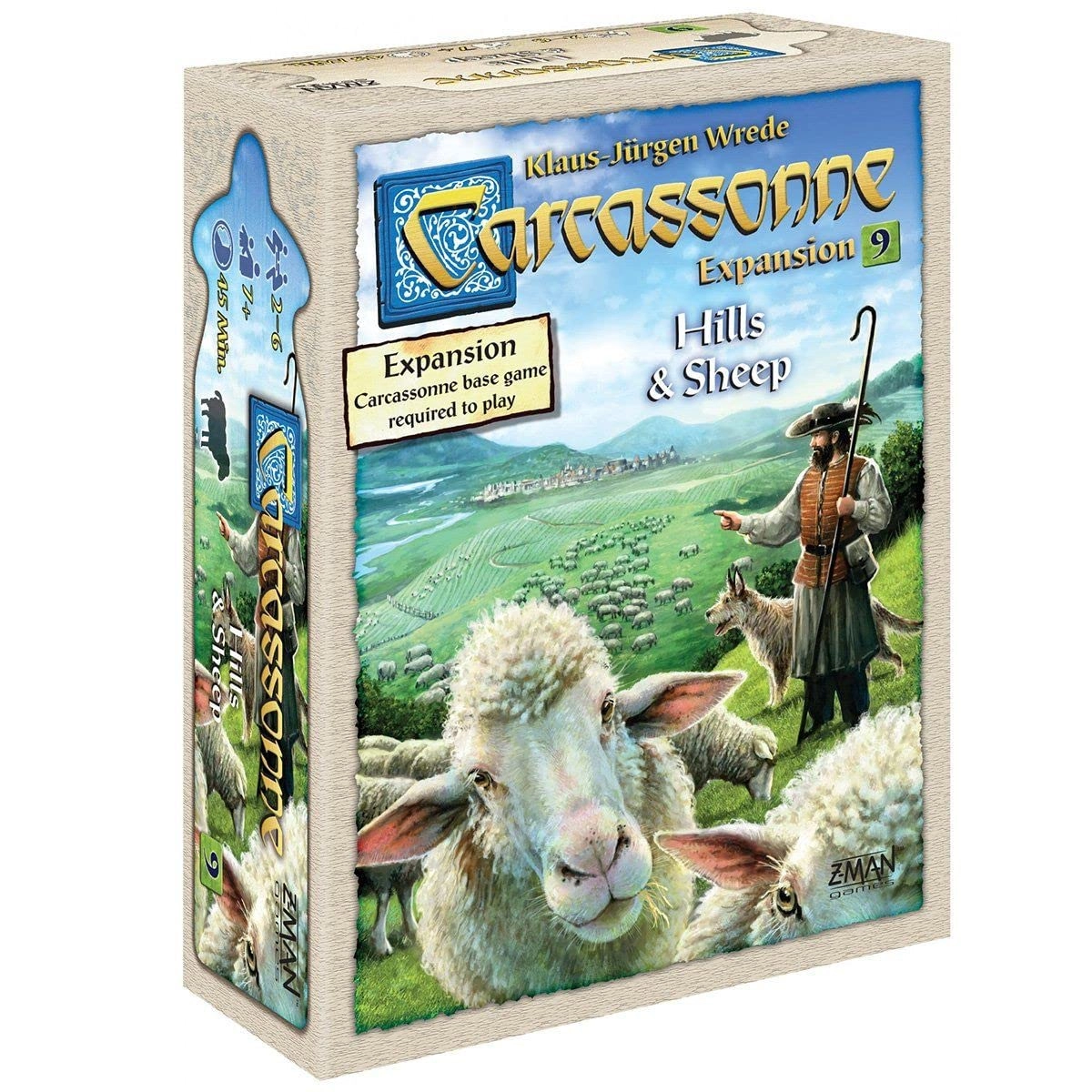 Asmodee Carcassonne Expansion 9: Hills and Sheep