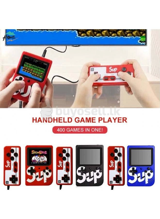 Handheld Game Console - 400 Built-in Games 3-Inch Color Screen Rechargeable Battery