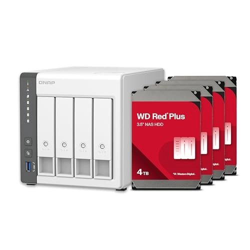 TS-433-4G 4-Bay 12TB - Red Plus HDD Bundle
