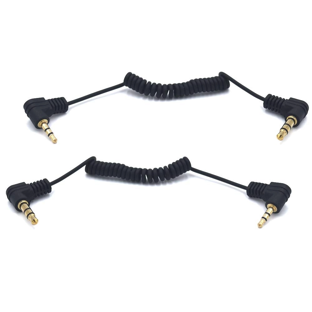 3.5mm TRS Audio Coiled Cable - 30cm Pack