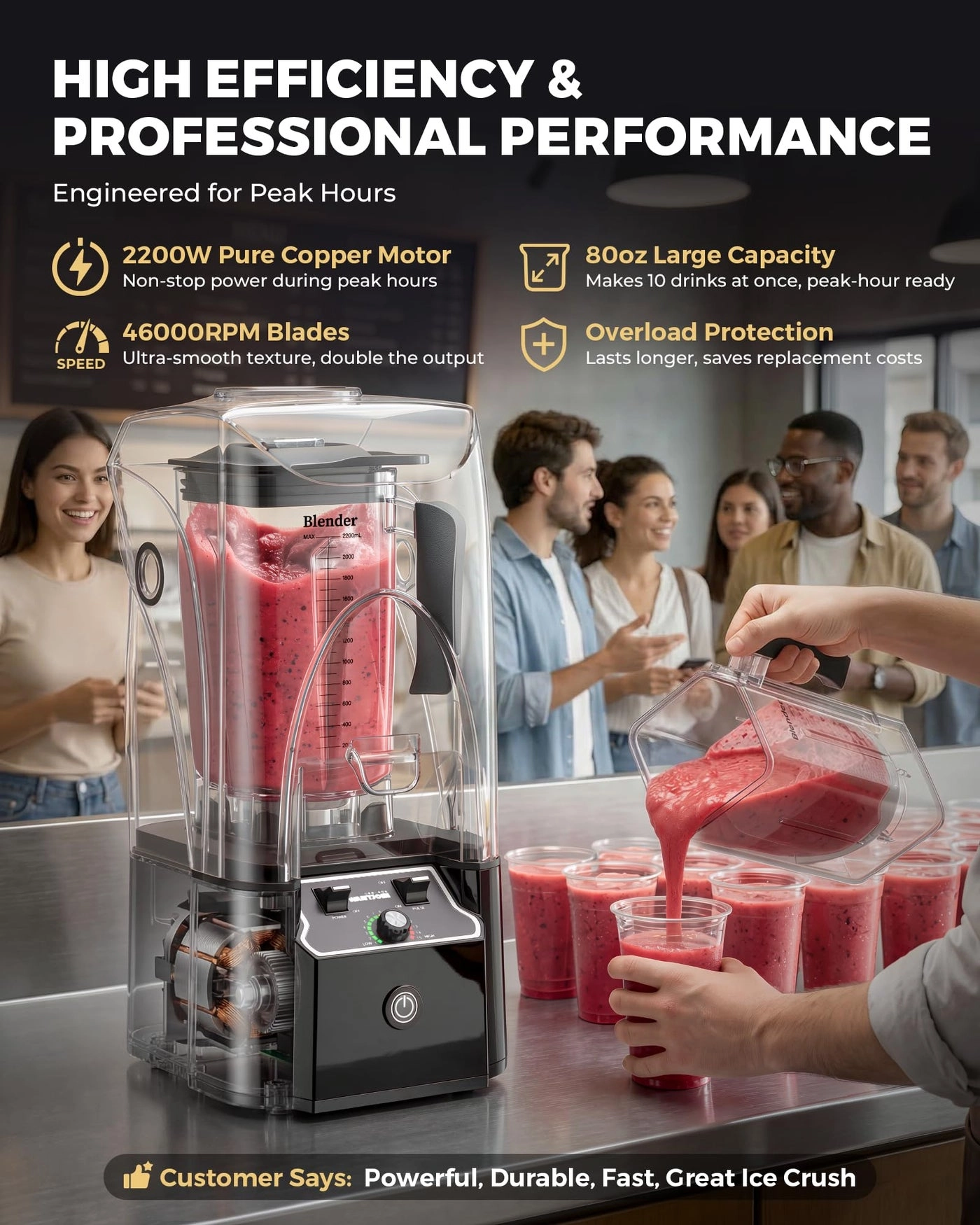 Professional Blender - 2000W