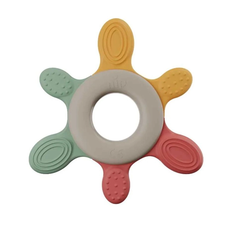nip Play Teething Ring - Multi Colour 3 Months