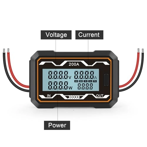 DC Power Meter - 0-60V 100A