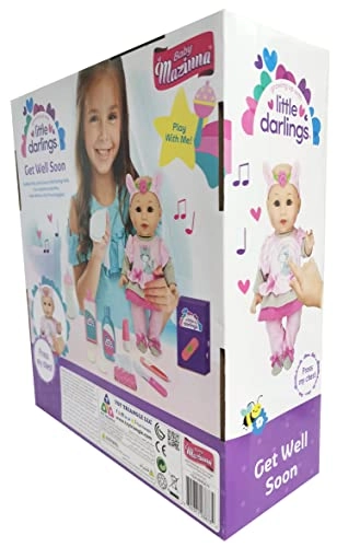 Little Darlings Get Well Soon Doll - 12" 15Pcs Ages 2+