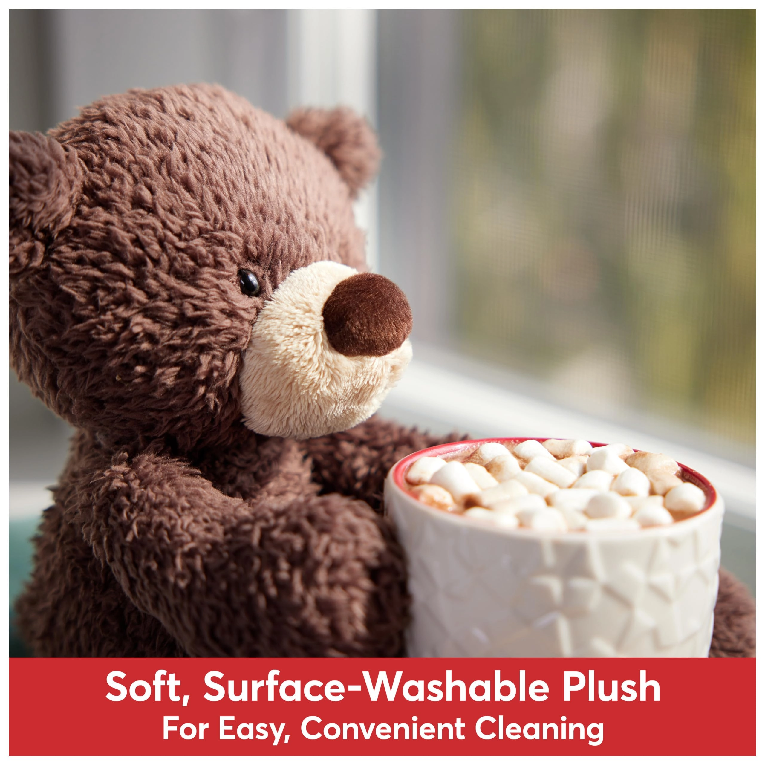 Fuzzy Teddy Bear - 13.5" Gray