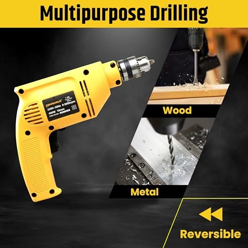 WHD 10D - 400W 10mm Reversible Drill