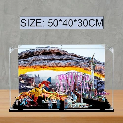 Acrylic Display Case - 75574 50 x 40 x 30 cm Black