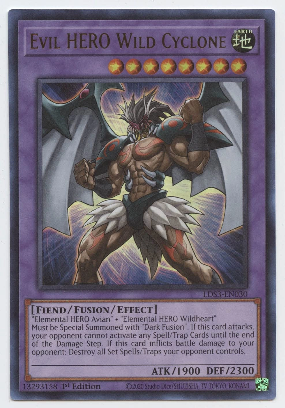Yu-Gi-Oh! Evil Hero Wild Cyclone - LDS3-EN030
