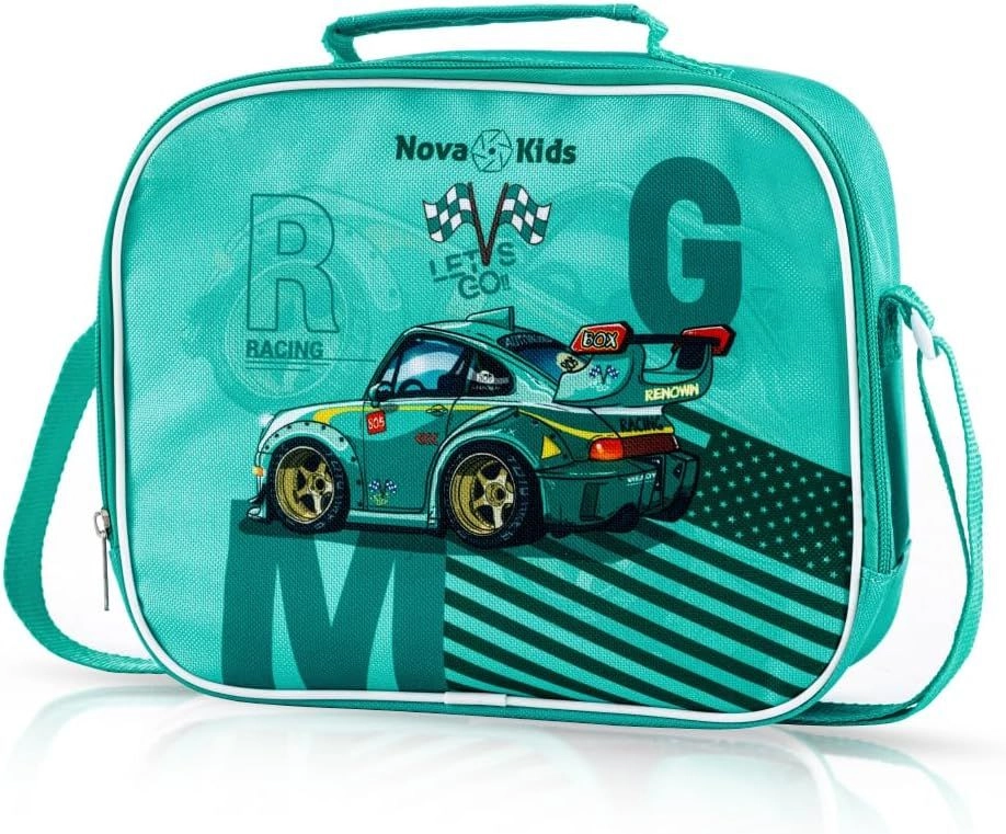 Lunch Box - 1100ml Racing Green + Water Bottle - 450ml + Lunch Bag - 3600ml