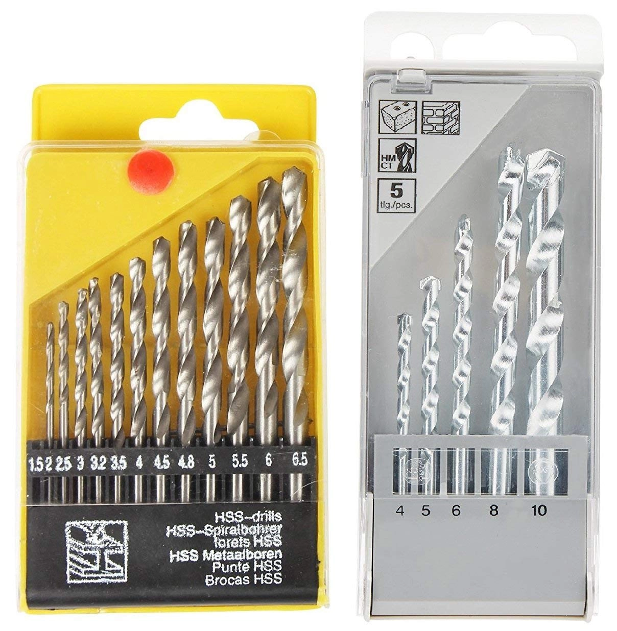Masonry Drill Bit Set - HSS 13 pcs