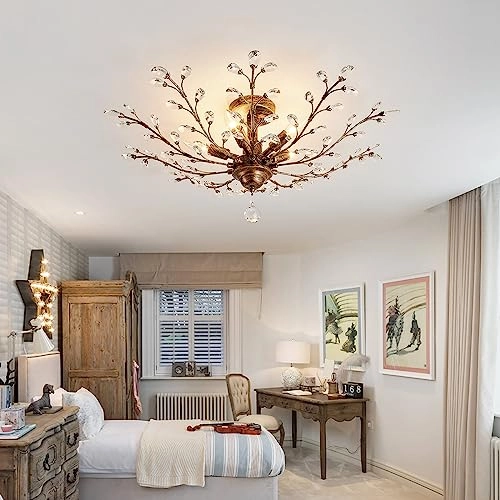 5-Lights Crystal Chandelier - Dimmable