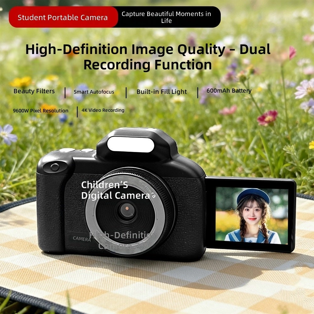 Retro HD Dual Lens Digital Camera - 20MP 8x Zoom