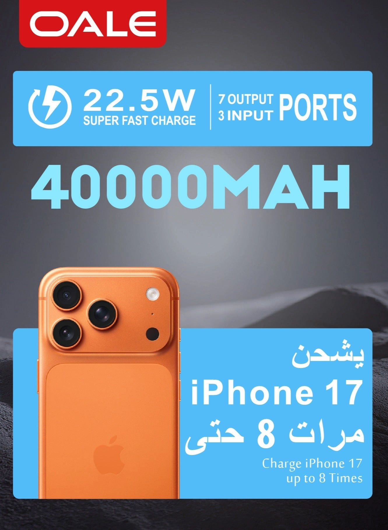iPower P40000 - 40000mAh 22.5W Fast charging
