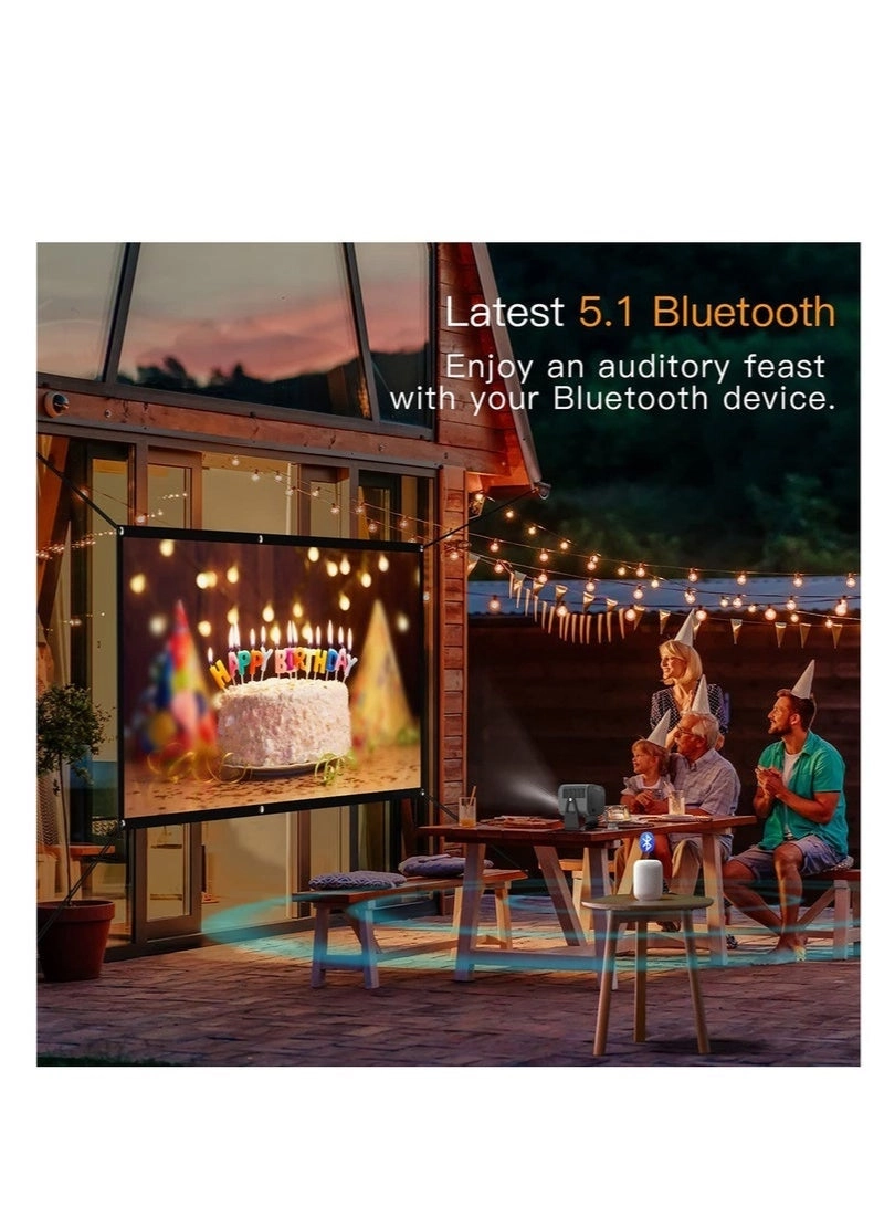 Upgrade Portable Projector 400ANSI 1080P