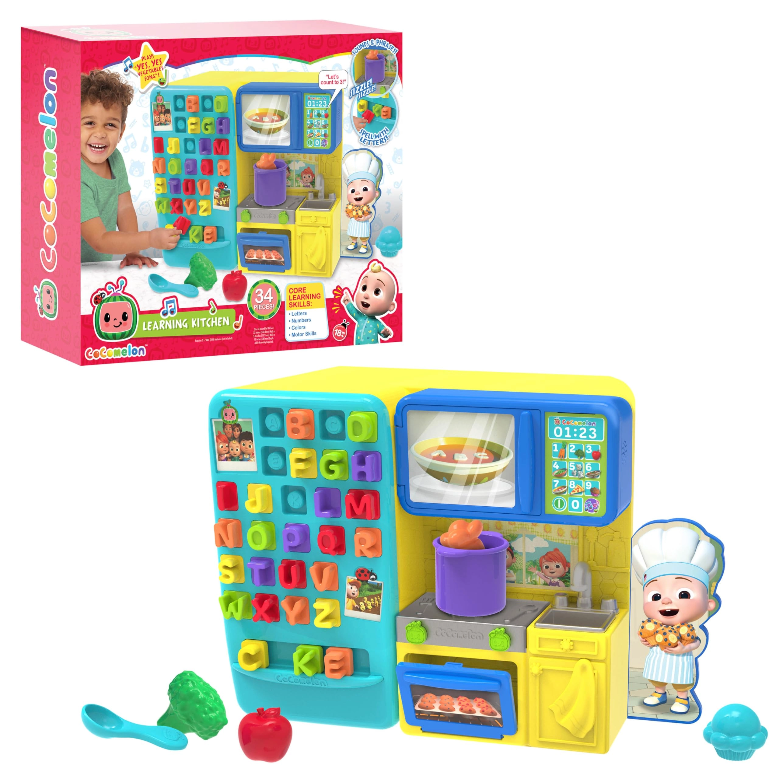 MZA STORES CoComelon Learning Kitchen - 18 months 34 pieces