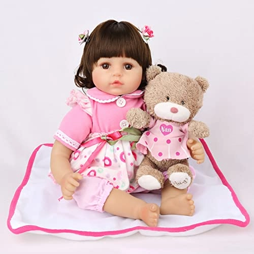 Reborn Baby Doll - 18 Inch 45cm Soft Vinyl Girl