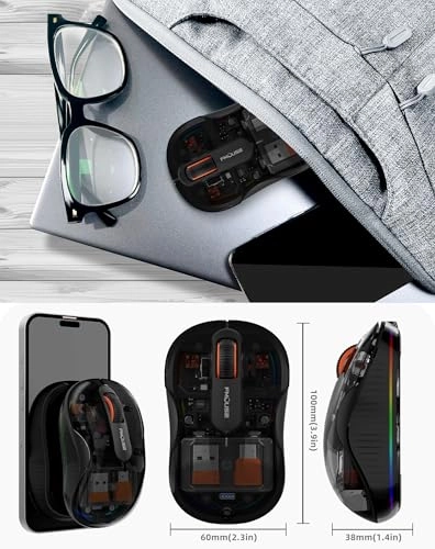 Transparent RGB Tri-Mode Mouse - Wireless