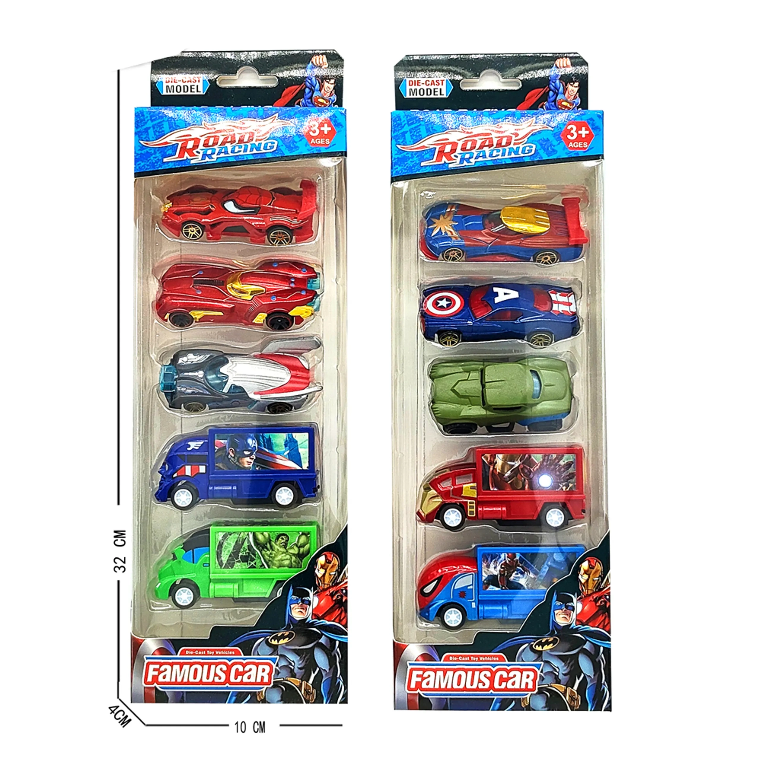 Avengers Road Racing Die-Cast Car Set - 5pcs