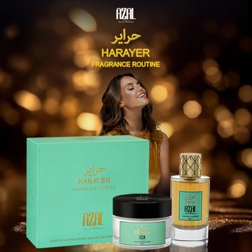 Harayer Eau de Parfum - 100ml + Scented Dusting Powder - 200 grams