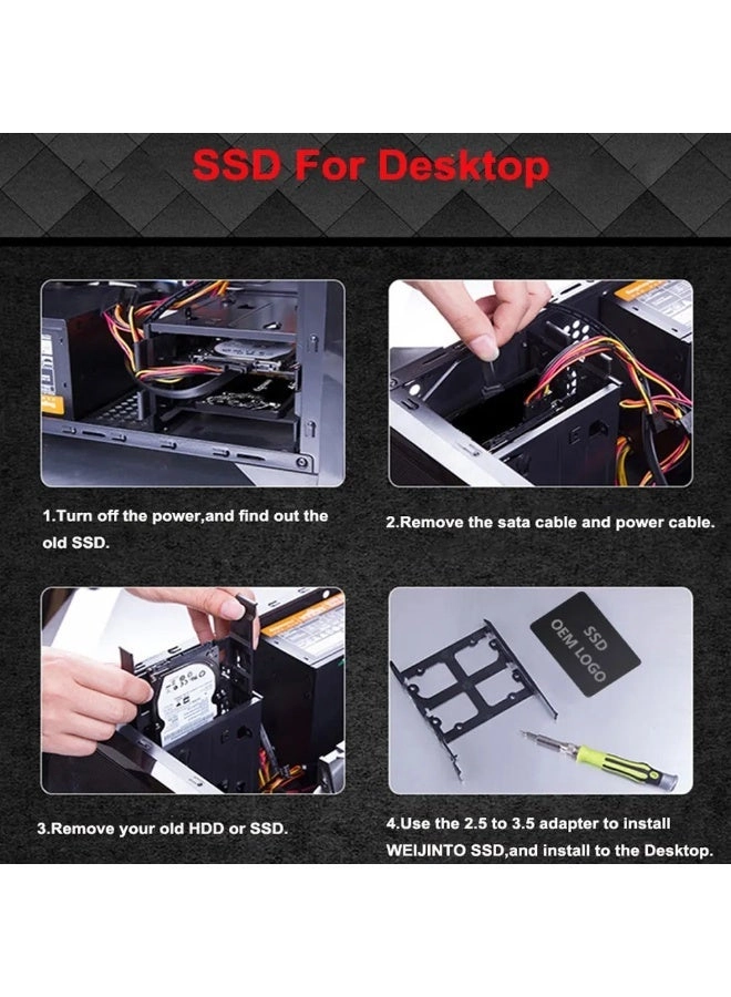 SATA 3 SSD - 512GB 2.5 Inch