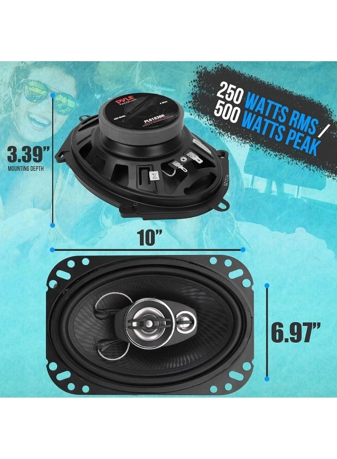 4 Way 6x9 Inch Quadriaxial Speaker - 500 Watt