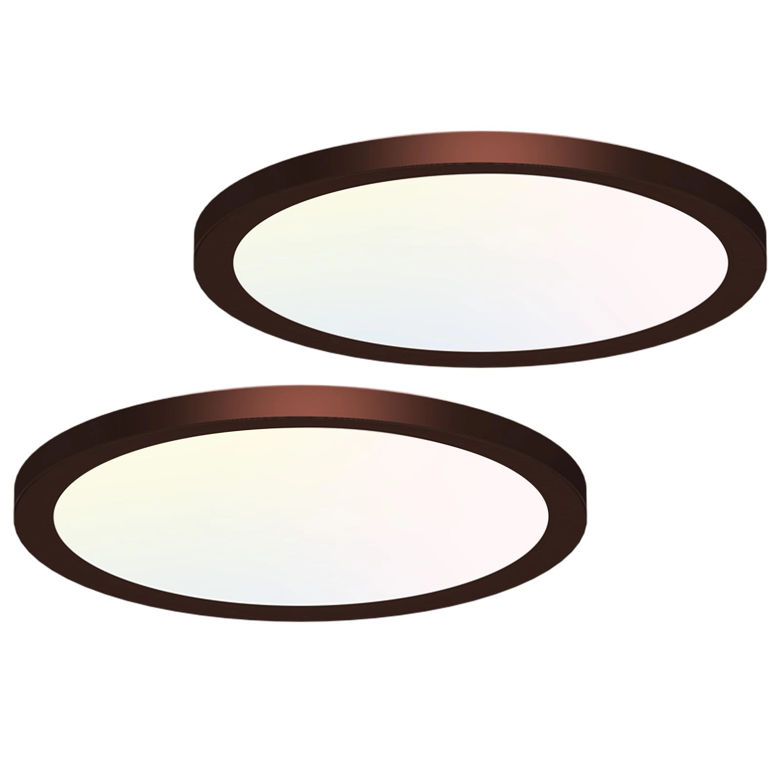 Flush Mount LED Ceiling Light - 3000K 4500K 6000K Dimmable