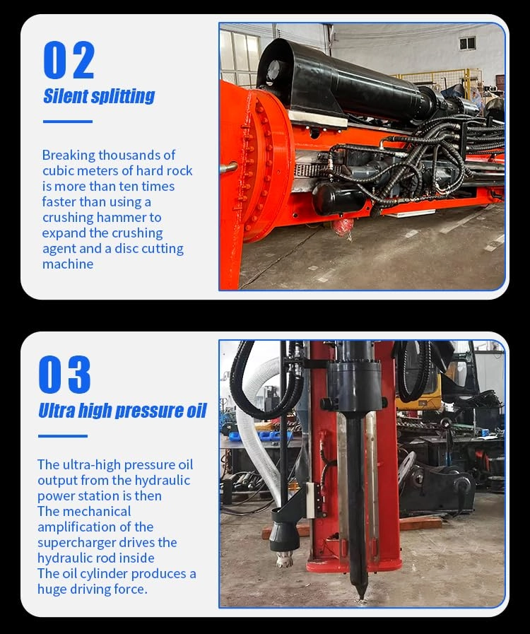 Electric Rock Splitter and Piston Drilling Machine - 1000T 250mm