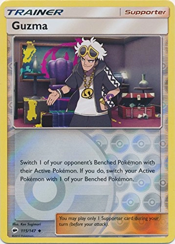 Pokmon Company International Guzma 115/147 - Sun & Moon: Burning Shadows Reverse Holo Uncommon