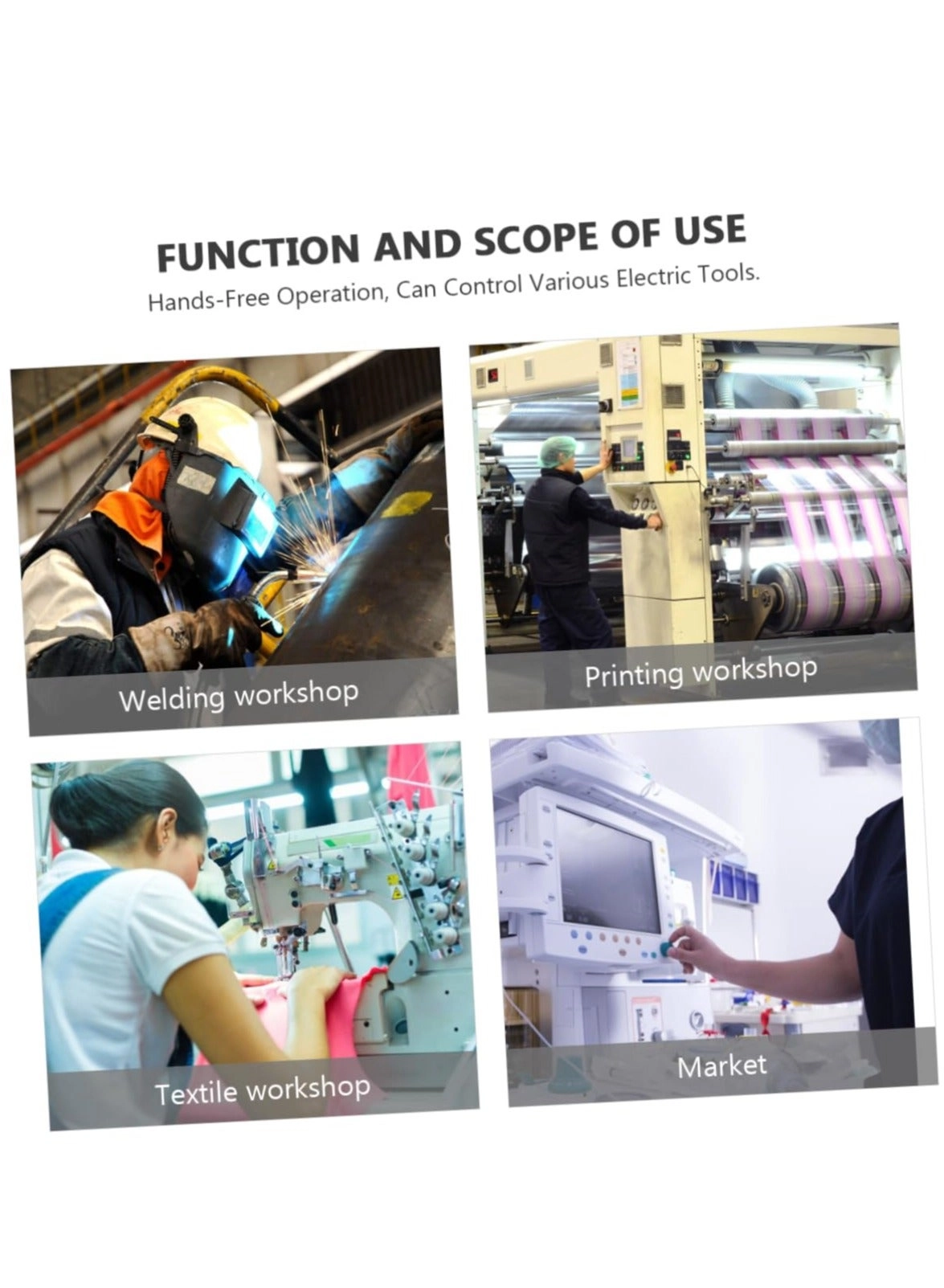 Power Foot Pedal Switch - 10A 250VAC SPDT Momentary