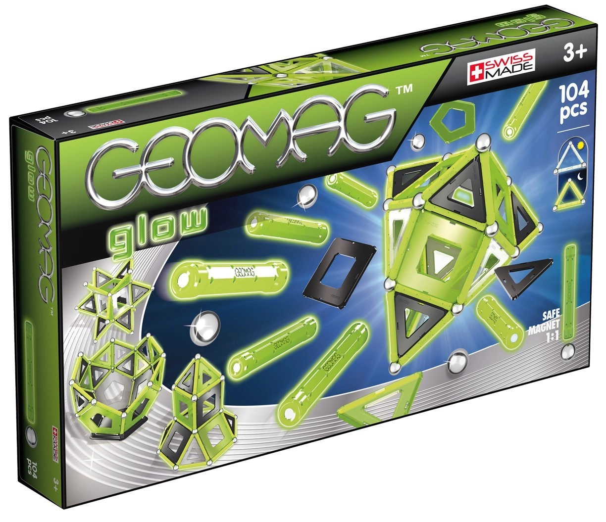 Geomagworld 337 - Glow 104 pcs Train