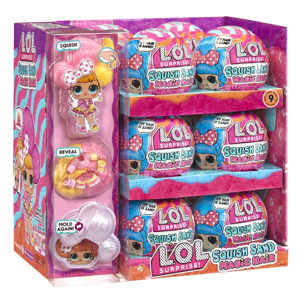 MGA Entertainment Squish Sand - Magic Hair Assortment