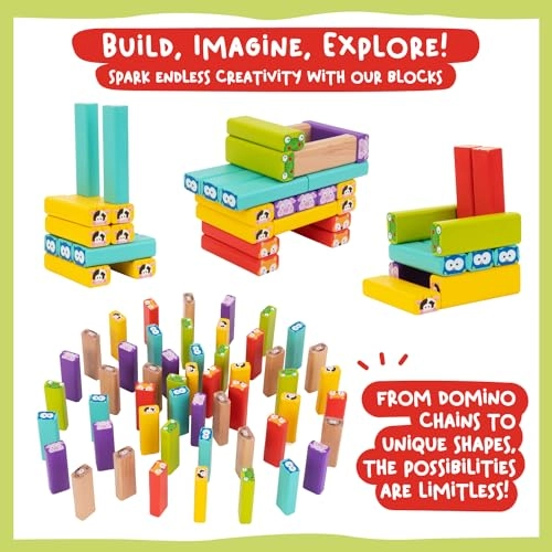 Wobble Tower - 3 years+ 52 pieces