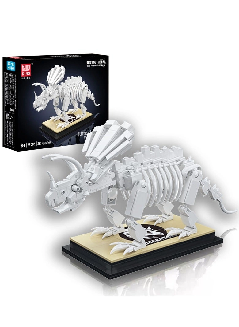 mould king Dinosaur Triceratops Fossil Model - 8 years+