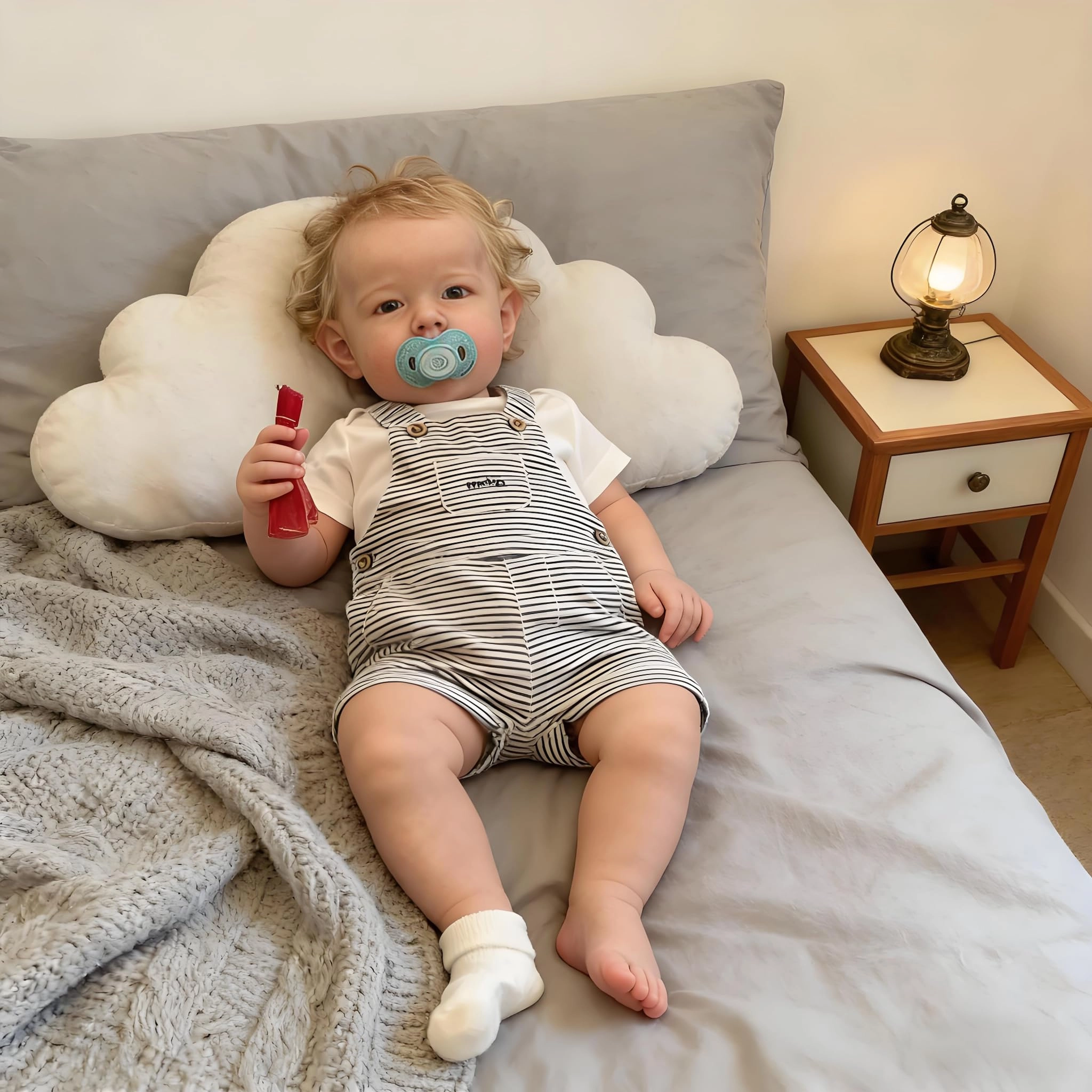 Liam Reborn Baby Doll - 20 inch Vinyl Boy Blonde Hair Ages 3+