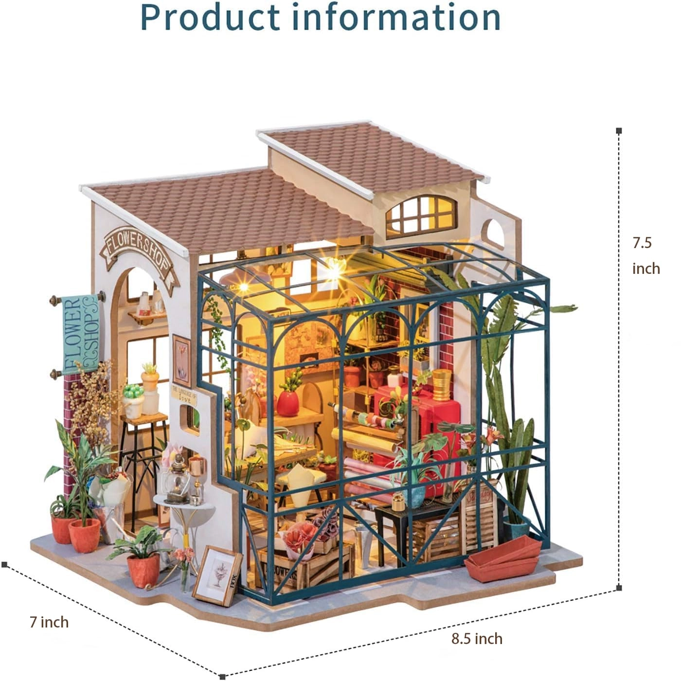 DIY Miniature Dollhouse Kit - Halloween/Christmas 1:20