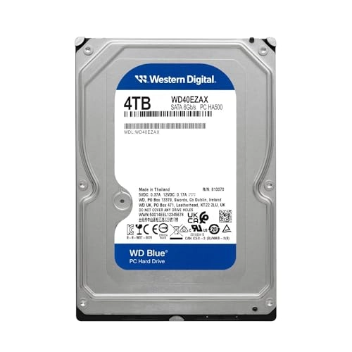 (Renewed) WD Blue 3.5" 5400rpm 256MB SATA 6Gb/s (WD40EZAZ) - 4TB