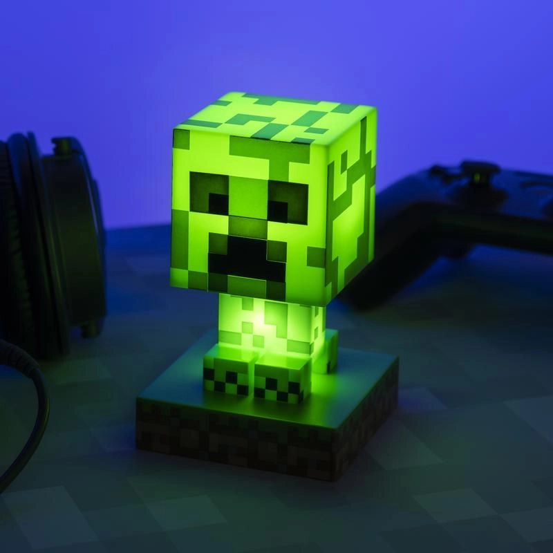 Minecraft Creeper Icon Light - 2x AAA batteries green