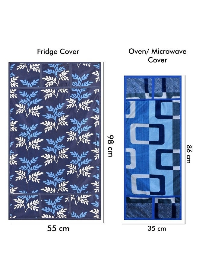 Fridge Top Cover - 99 X 56 CM + Fridge Mat - 28 X 43 CM + Oven Top Cover - 86 x 35 CM + Fridge Handle Cover - 30 X 16 CM