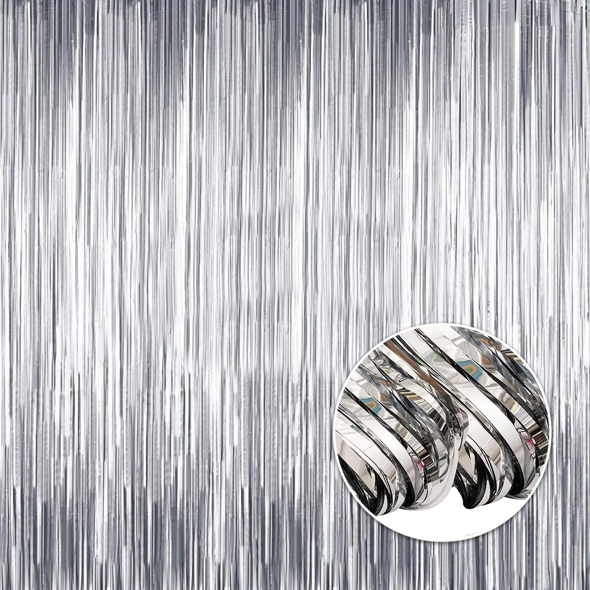 Lavish LLC Foil Fringe Curtain - 1 Pcs Birthdays Weddings Eid Halloween Baby Showers Graduation