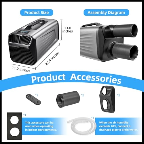 5200BTU Portable Tent Air Conditioner - 400W