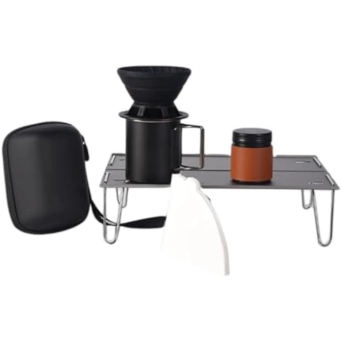 Pour Over Coffee Maker - Portable Collapsible Protective Case