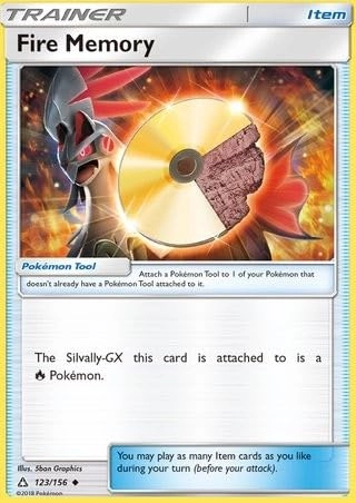 Pokémon (Near Mint) Pokemon Fire Memory 123/156 - English + Toploader