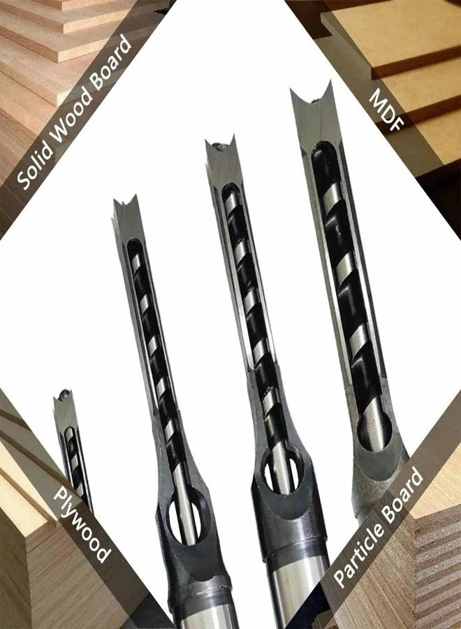 Square Hole Drill & Mortising Chisel Set